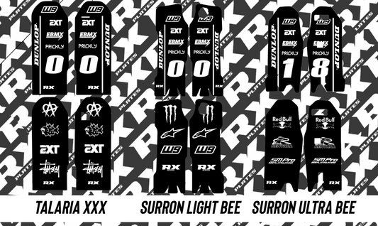 Fork guard stickers