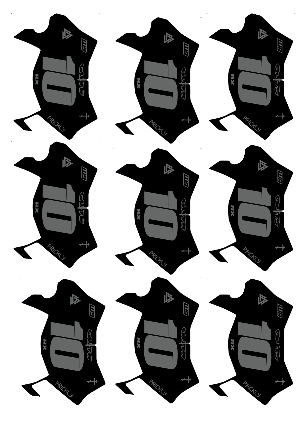 9 MINI DECALS (odi,motocutz,ultra)