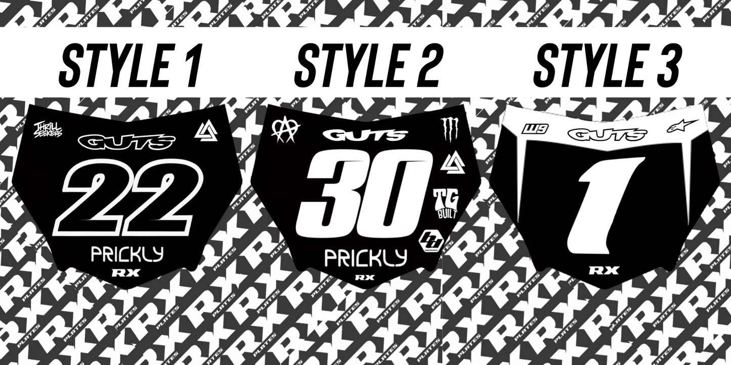 MOTOCUTZ plate decal